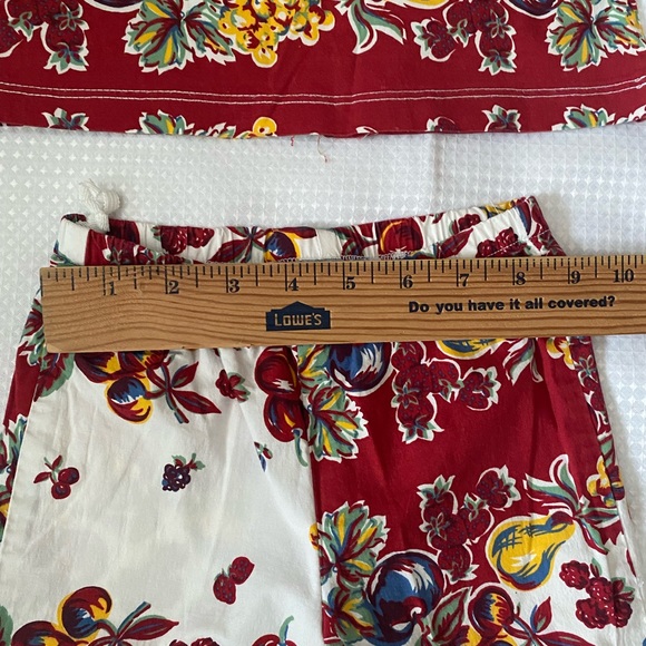 Jonathan Martin vintage toddler girls 2 pieces top and pants fruit print size 5 - Picture 4 of 14
